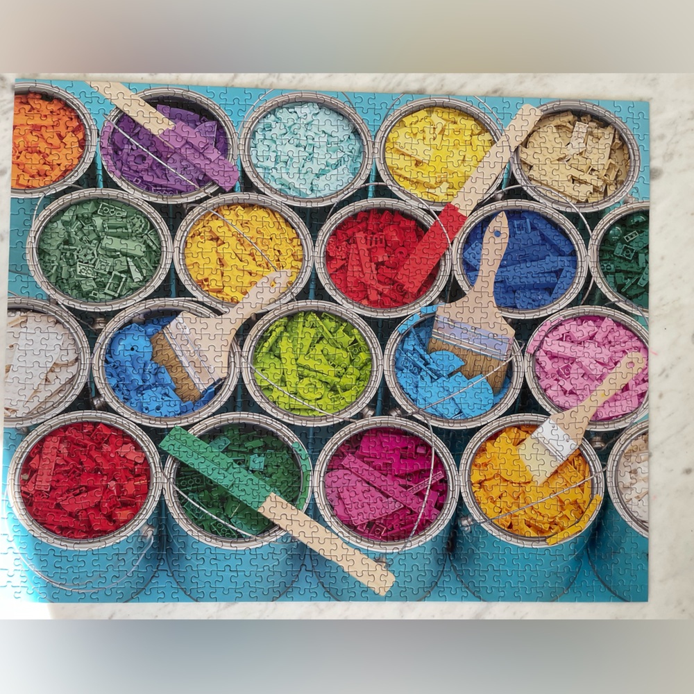 Lego Paint Party 1000 Piece Puzzle